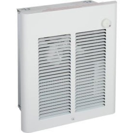 MARLEY ENGINEERED PRODUCTS Small Room Fan-Forced Wall Heater SRA2024DSFPB, 2000/1500W, 240/208V SRA2024DSFPB